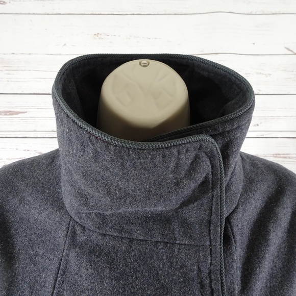 90's Vans Off The Wall Wool Blend Gray Jacket - Picture 4 of 6